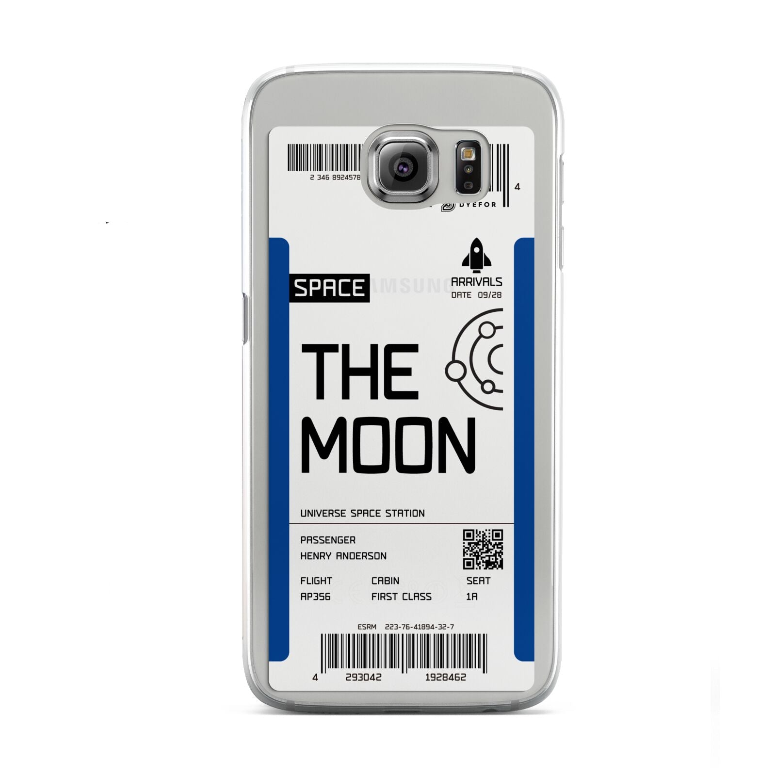 The Moon Boarding Pass Samsung Galaxy S6 Case