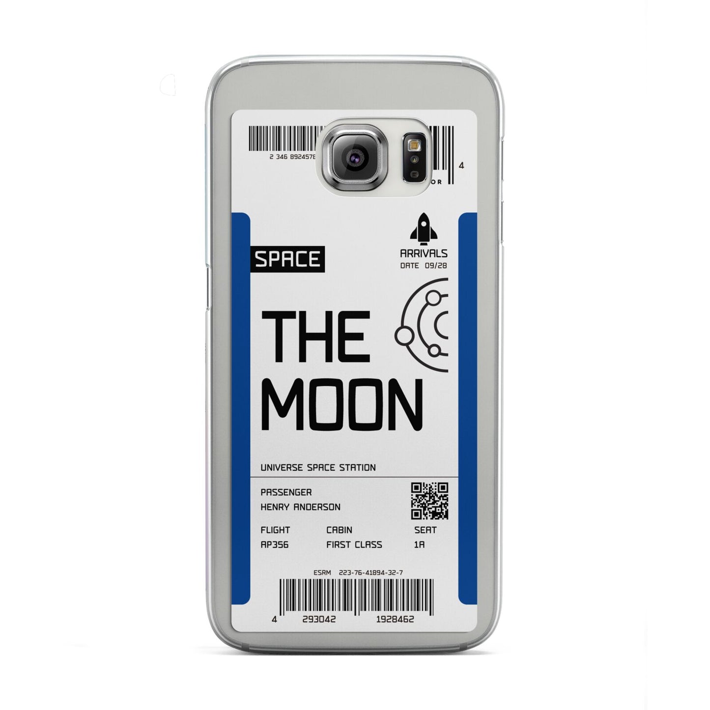 The Moon Boarding Pass Samsung Galaxy S6 Edge Case