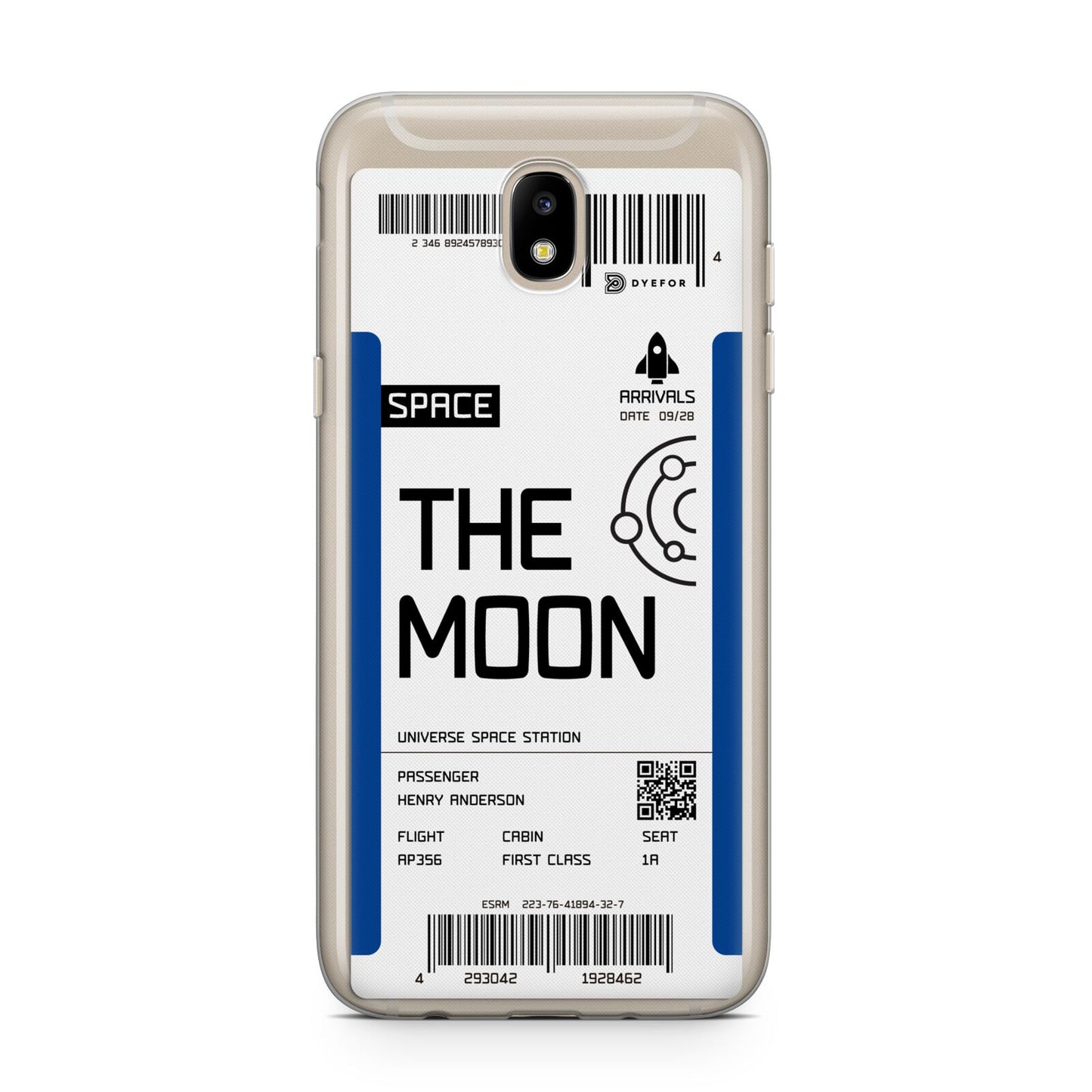 The Moon Boarding Pass Samsung J5 2017 Case