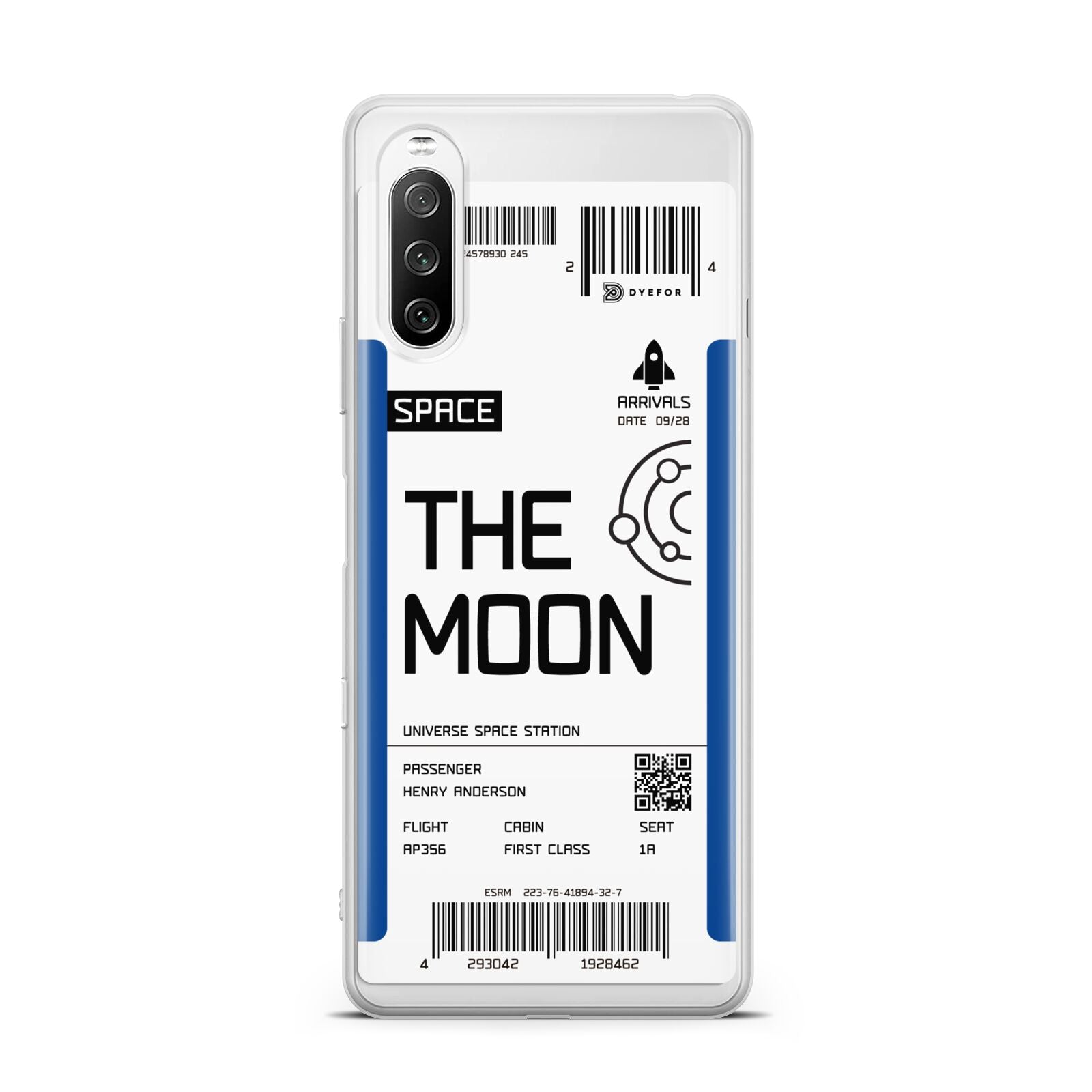 The Moon Boarding Pass Sony Xperia 10 III Case