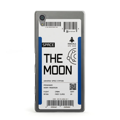 The Moon Boarding Pass Sony Xperia Case