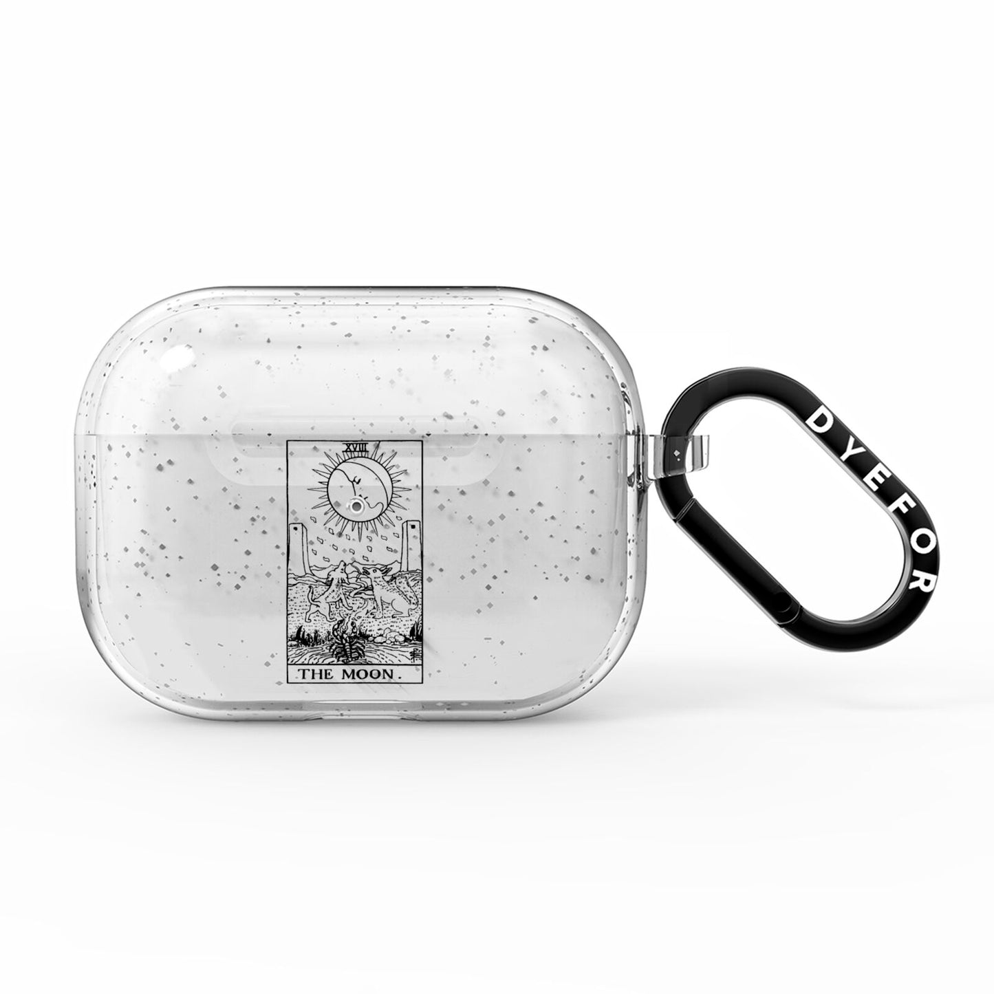 The Moon Monochrome AirPods Pro Glitter Case