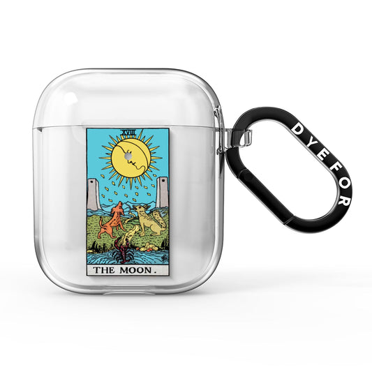 The Moon Tarot Card AirPods Clear Case