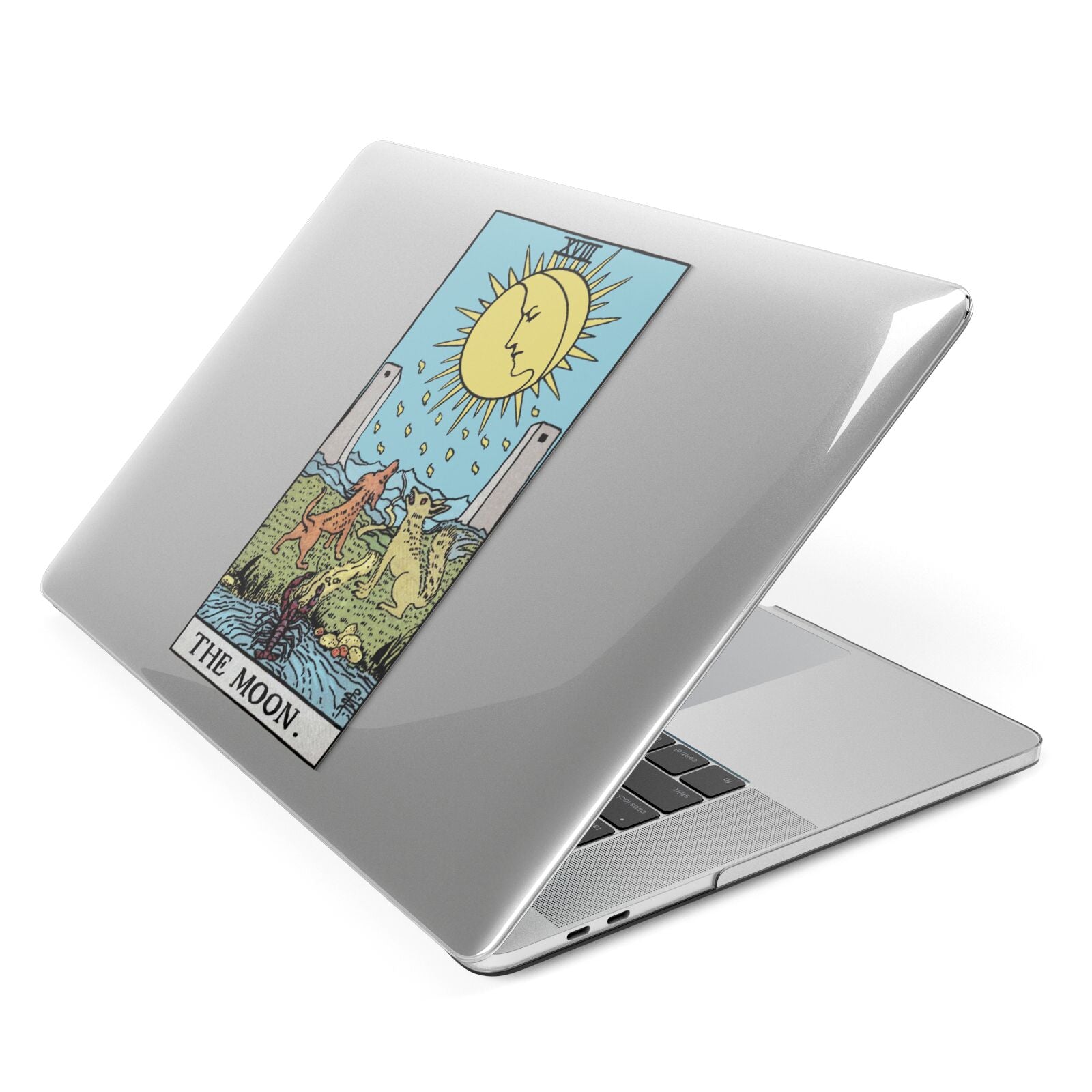 The Moon Tarot Card Apple MacBook Case Side View