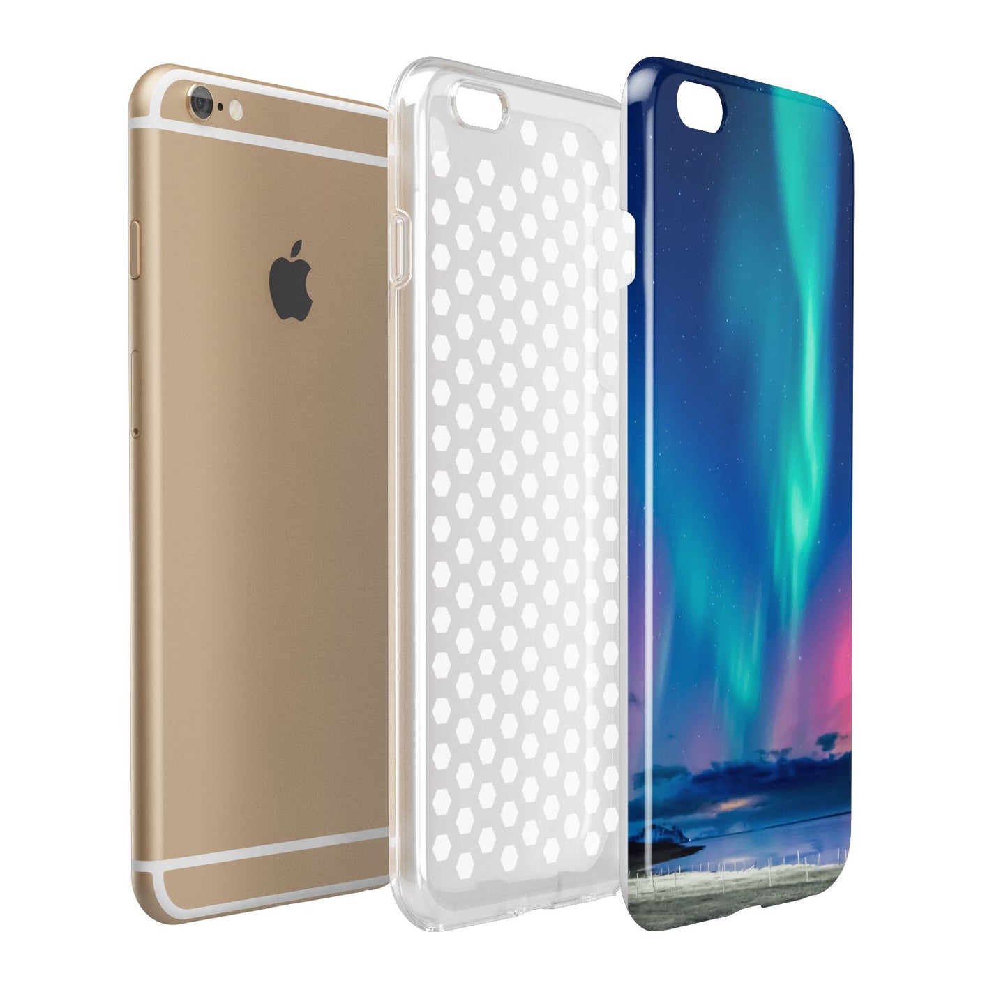 The Northern Lights Apple iPhone 6 Plus 3D Tough Case Expand Detail Image