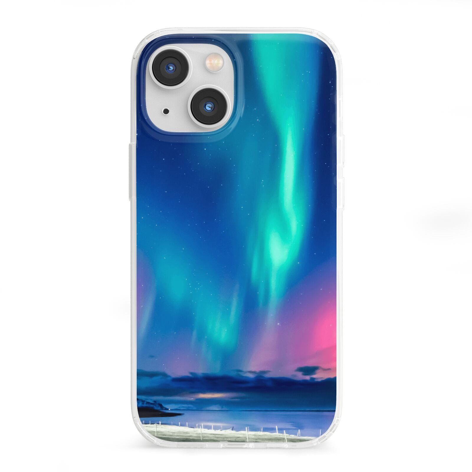 The Northern Lights iPhone 13 Mini Clear Bumper Case