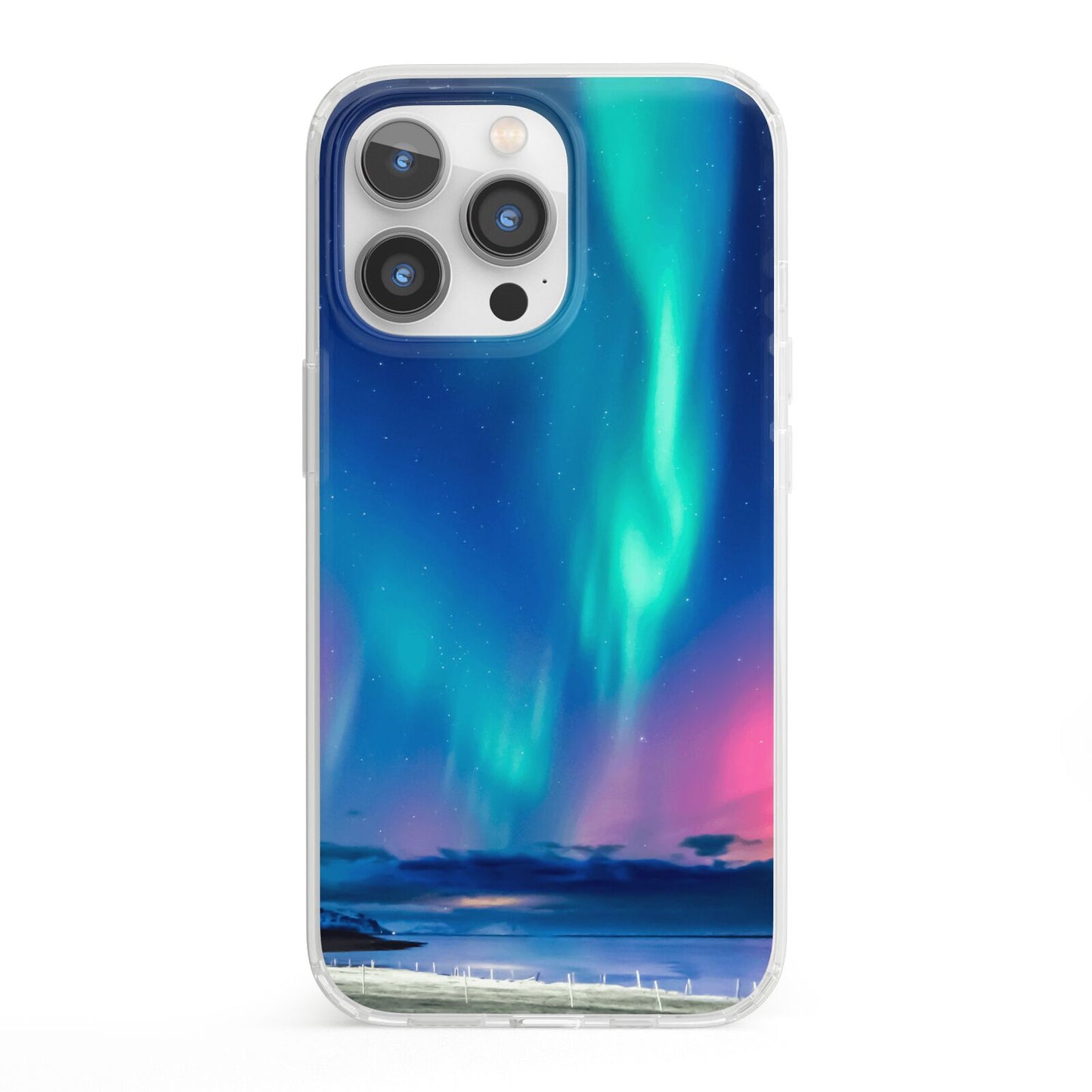 The Northern Lights iPhone 13 Pro Clear Bumper Case