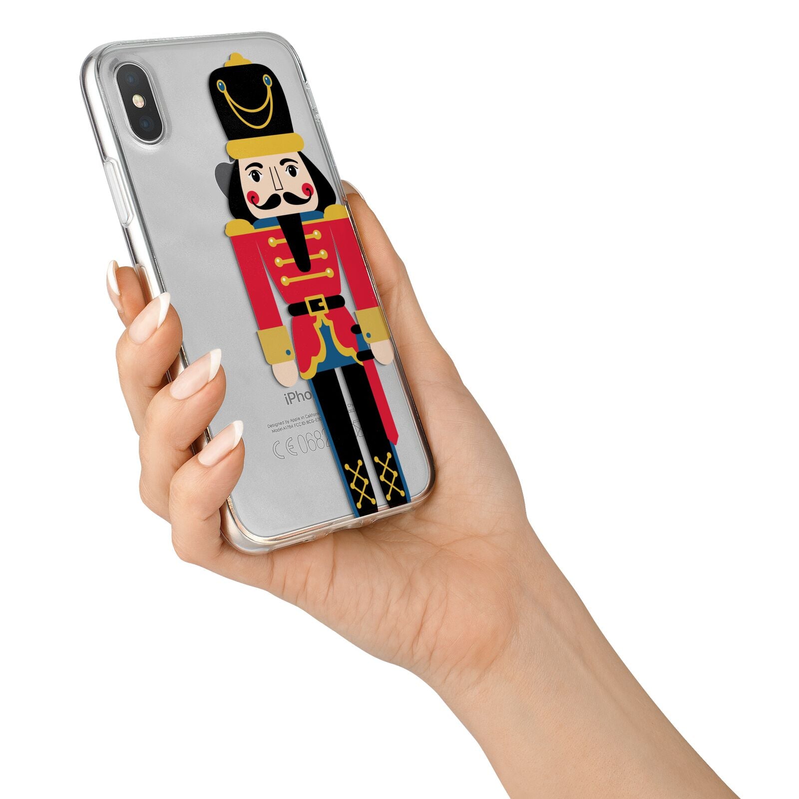 The Nutcracker iPhone X Bumper Case on Silver iPhone Alternative Image 2