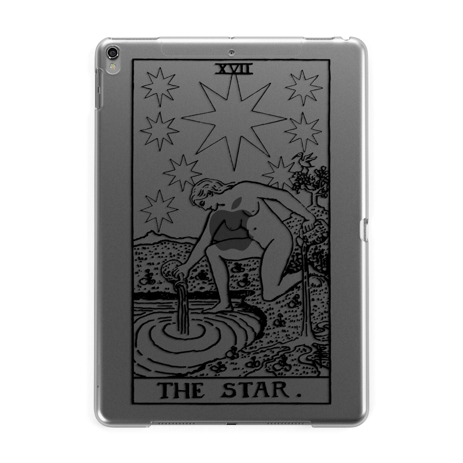 The Star Monochrome Tarot Card Apple iPad Grey Case