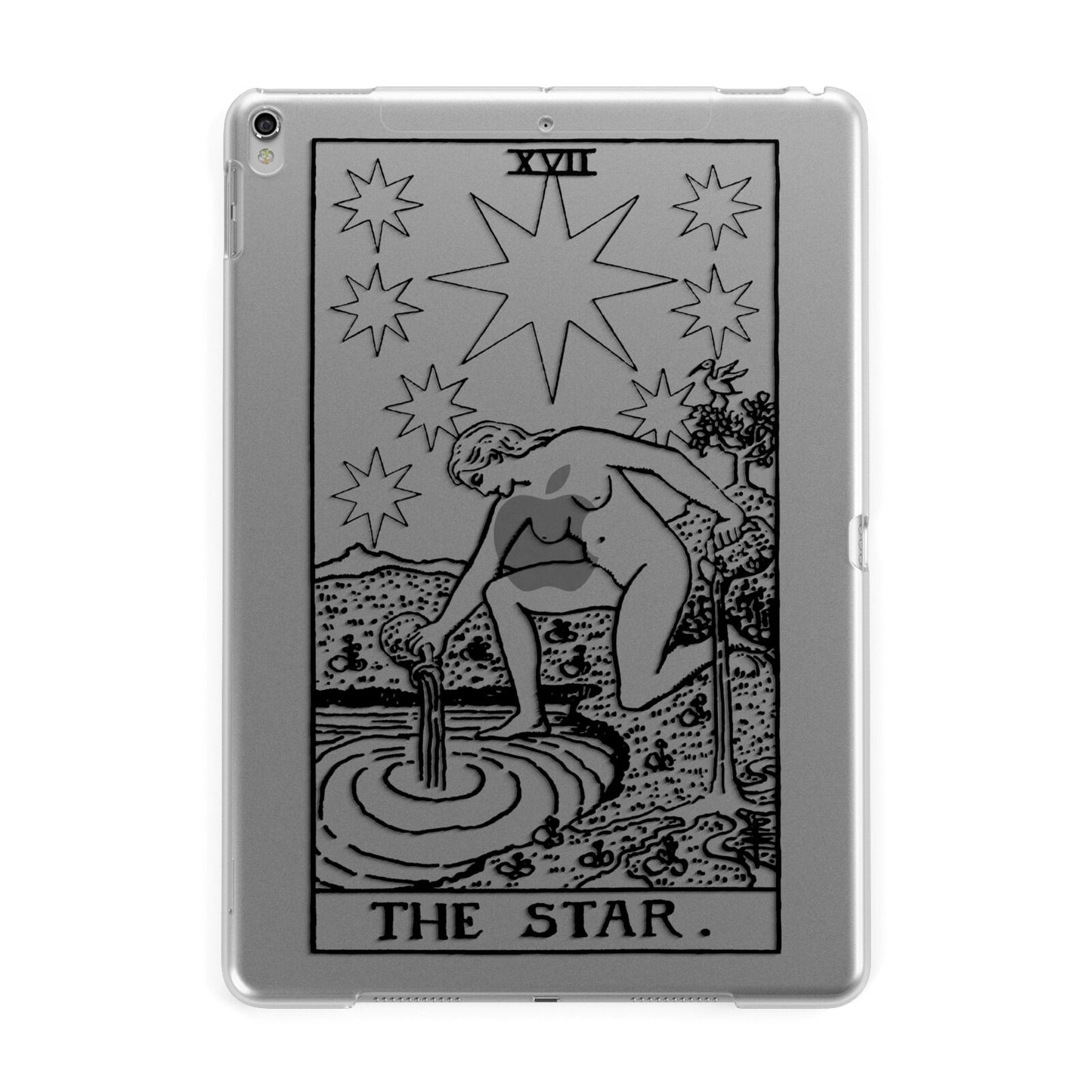 The Star Monochrome Tarot Card Apple iPad Silver Case