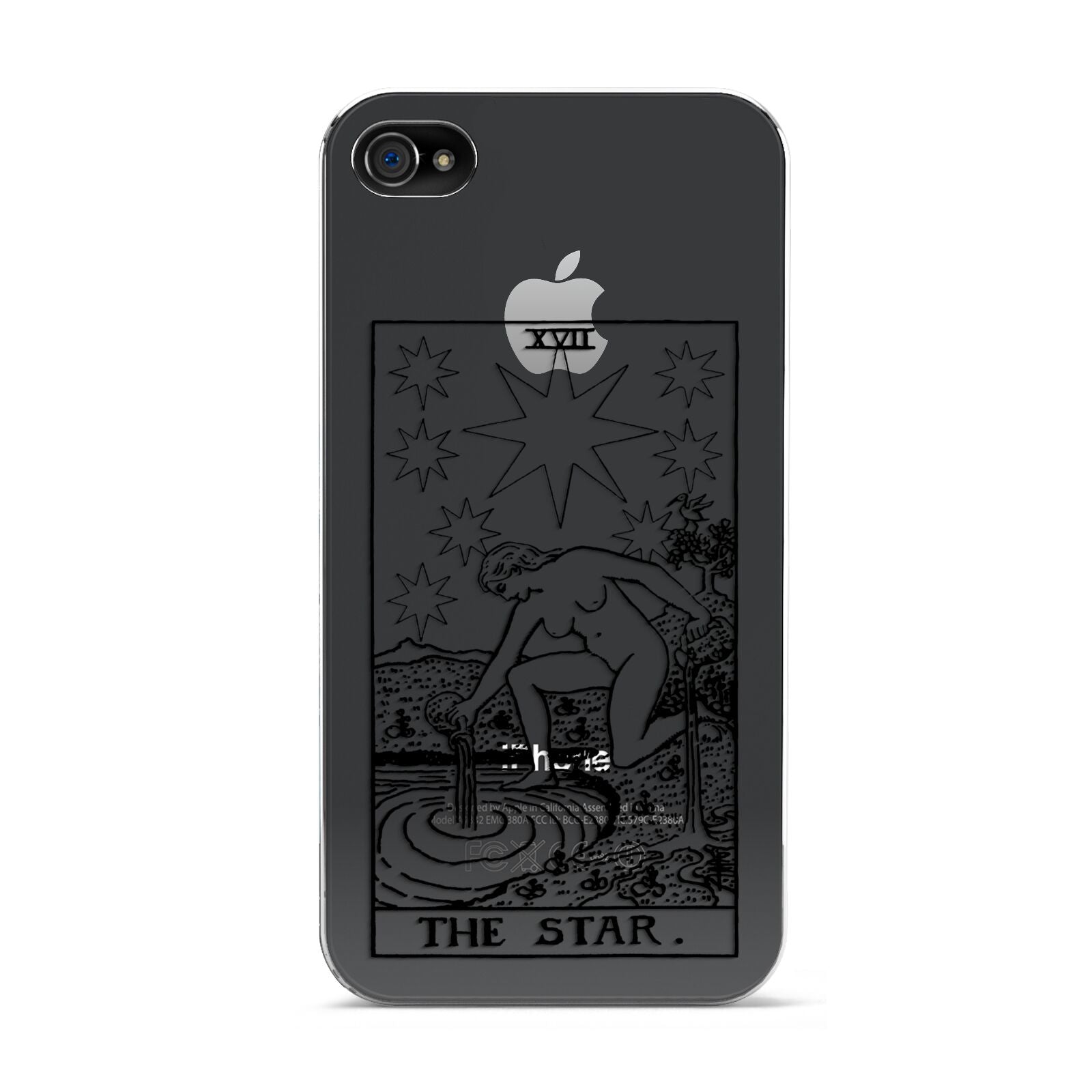 The Star Monochrome Tarot Card Apple iPhone 4s Case