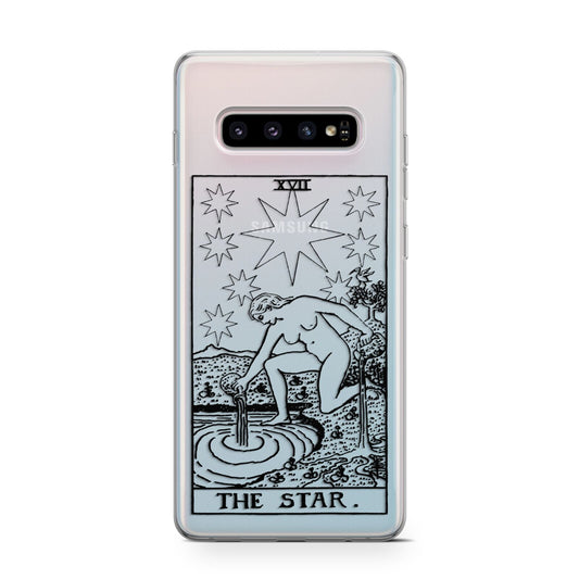 The Star Monochrome Tarot Card Protective Samsung Galaxy Case