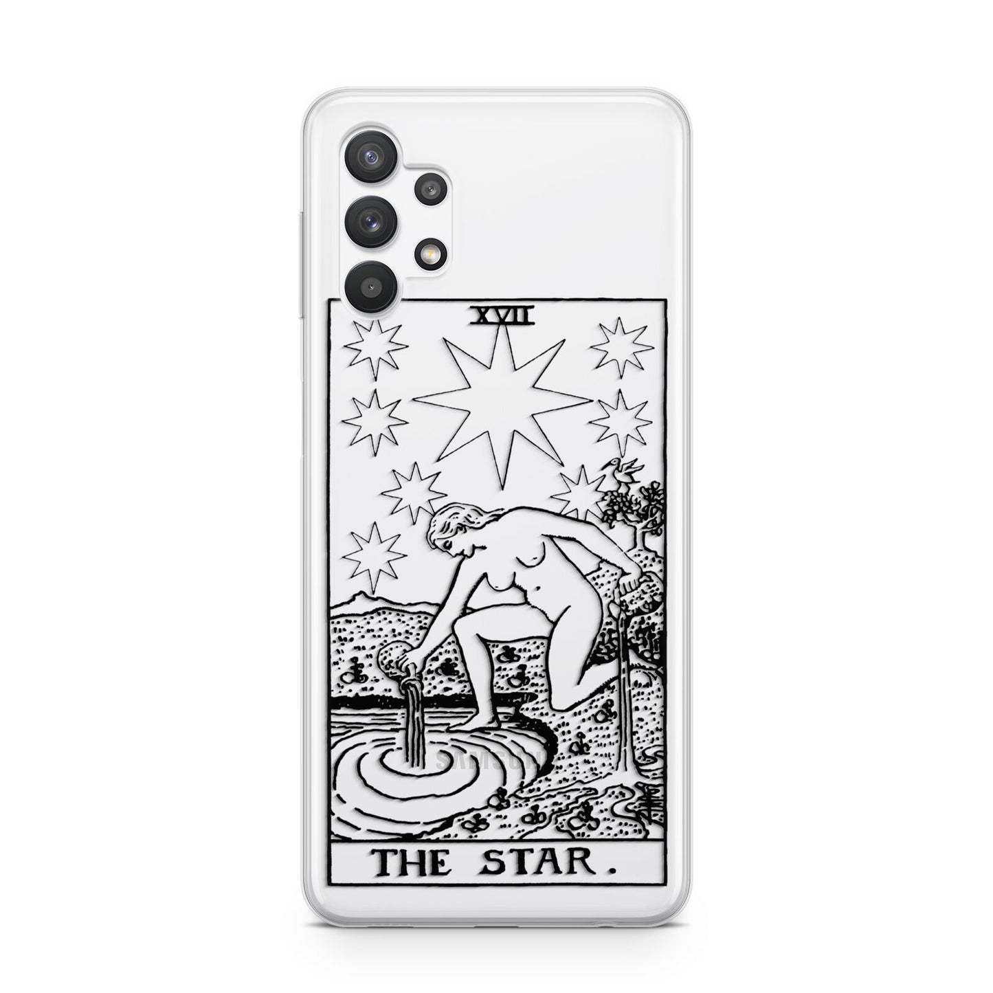 The Star Monochrome Tarot Card Samsung A32 5G Case