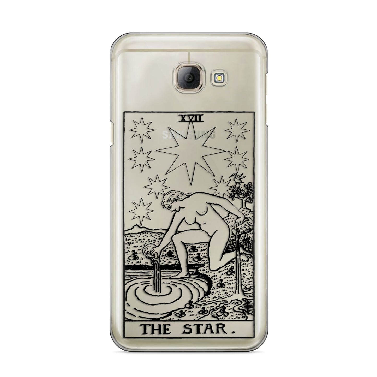 The Star Monochrome Tarot Card Samsung Galaxy A8 2016 Case