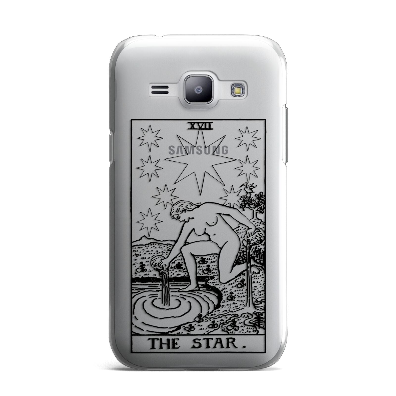 The Star Monochrome Tarot Card Samsung Galaxy J1 2015 Case