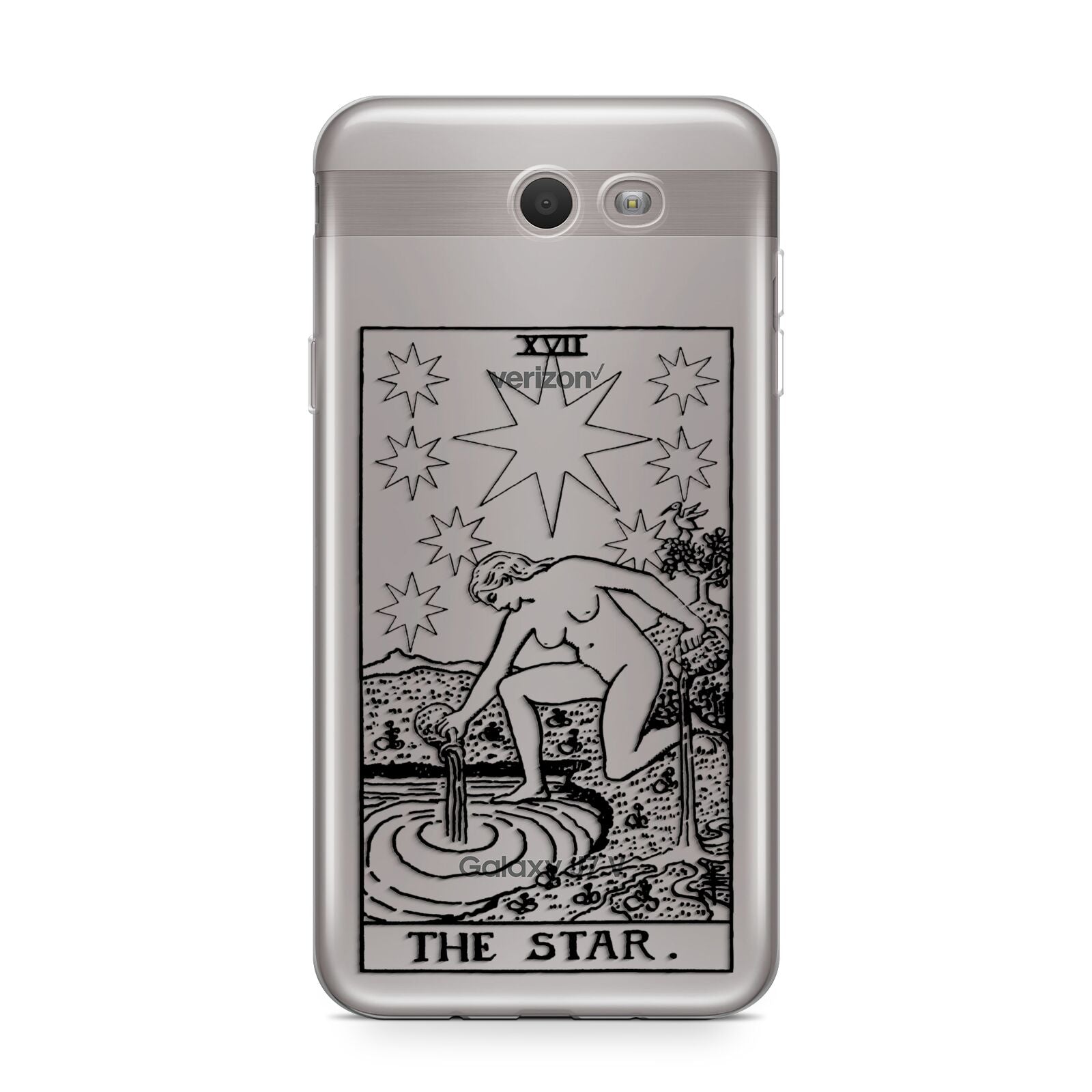 The Star Monochrome Tarot Card Samsung Galaxy J7 2017 Case