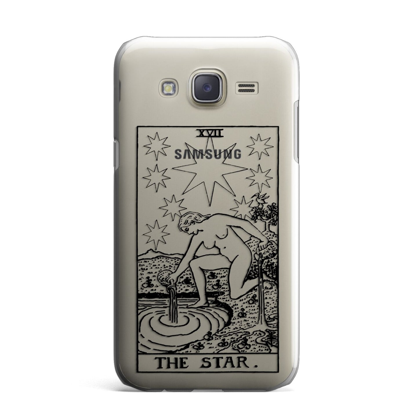 The Star Monochrome Tarot Card Samsung Galaxy J7 Case