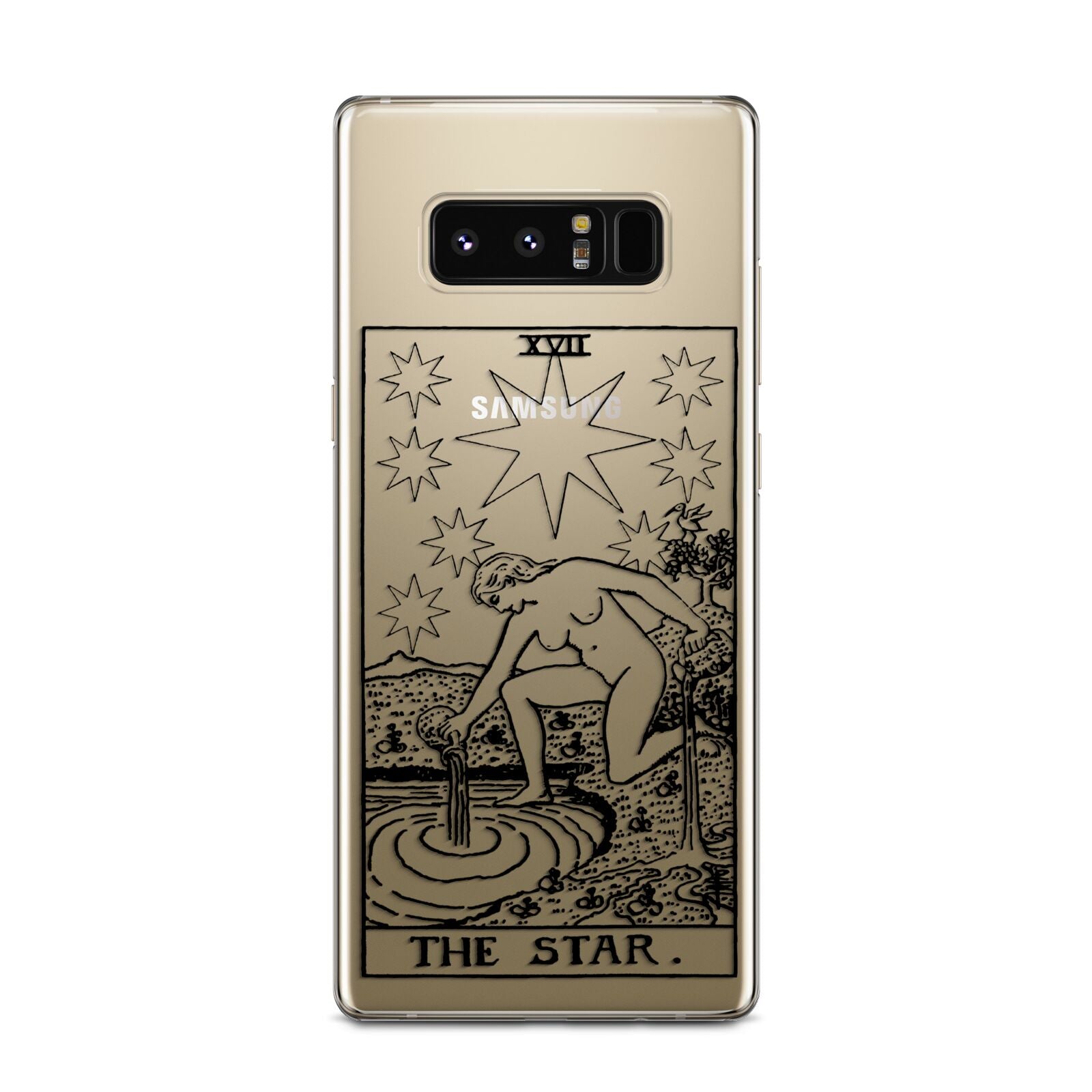 The Star Monochrome Tarot Card Samsung Galaxy Note 8 Case