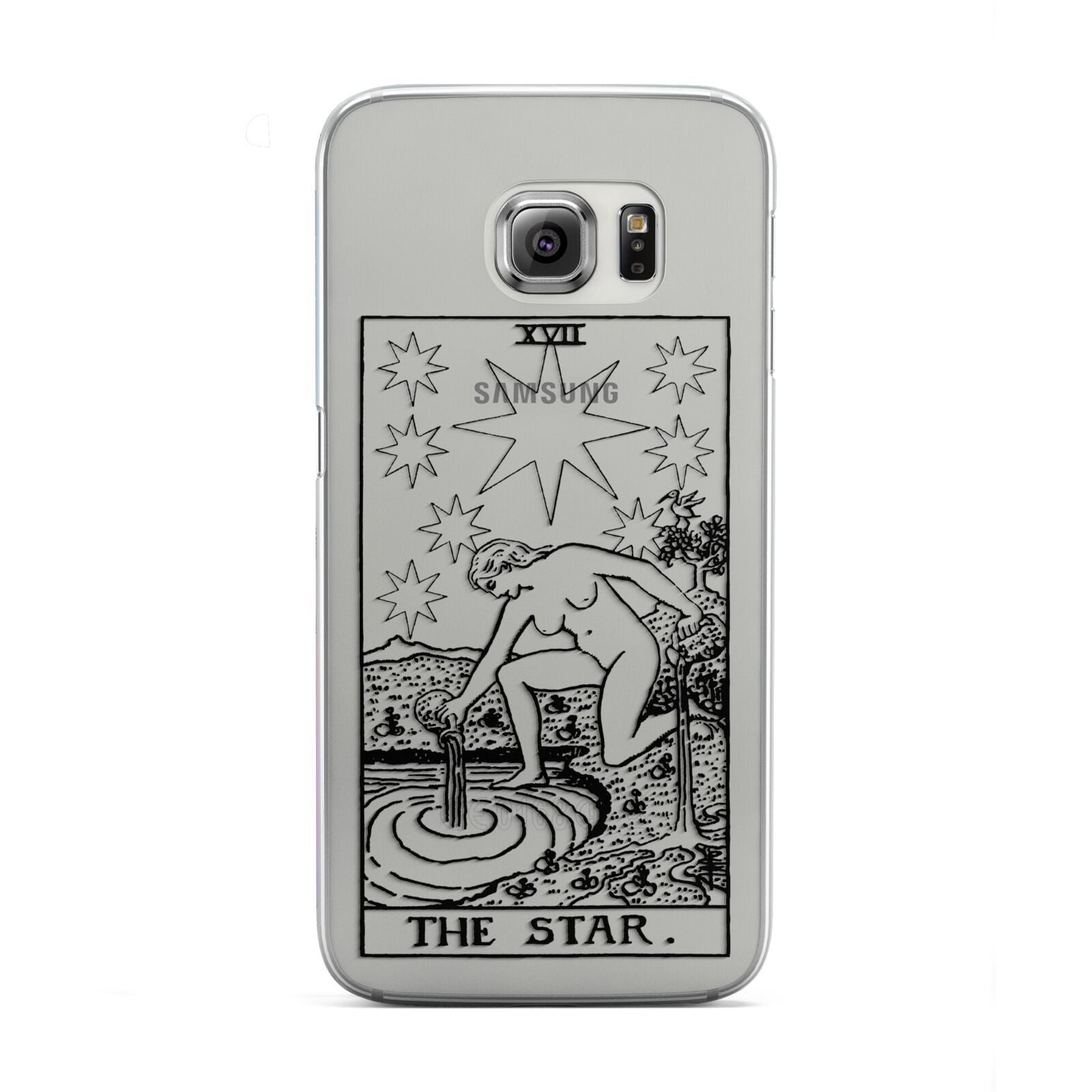 The Star Monochrome Tarot Card Samsung Galaxy S6 Edge Case