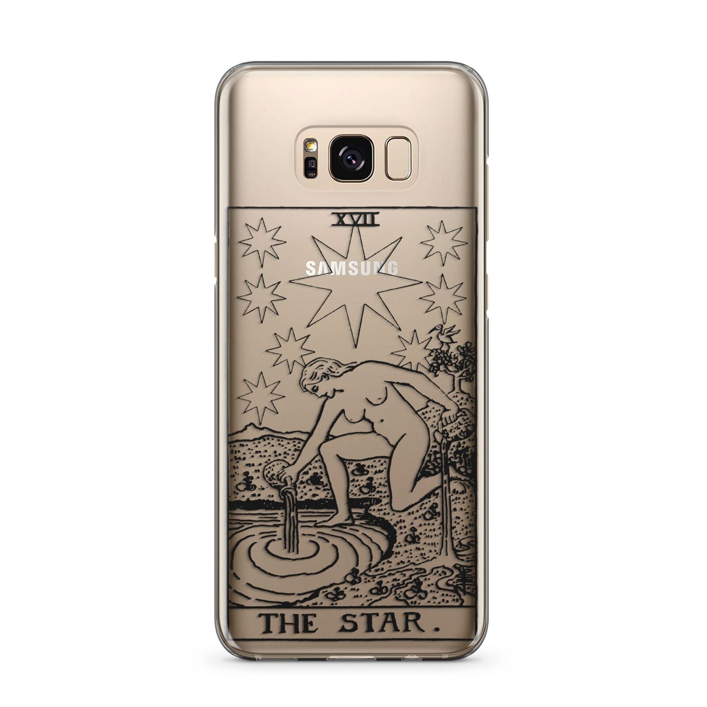 The Star Monochrome Tarot Card Samsung Galaxy S8 Plus Case