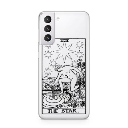 The Star Monochrome Tarot Card Samsung S21 Case