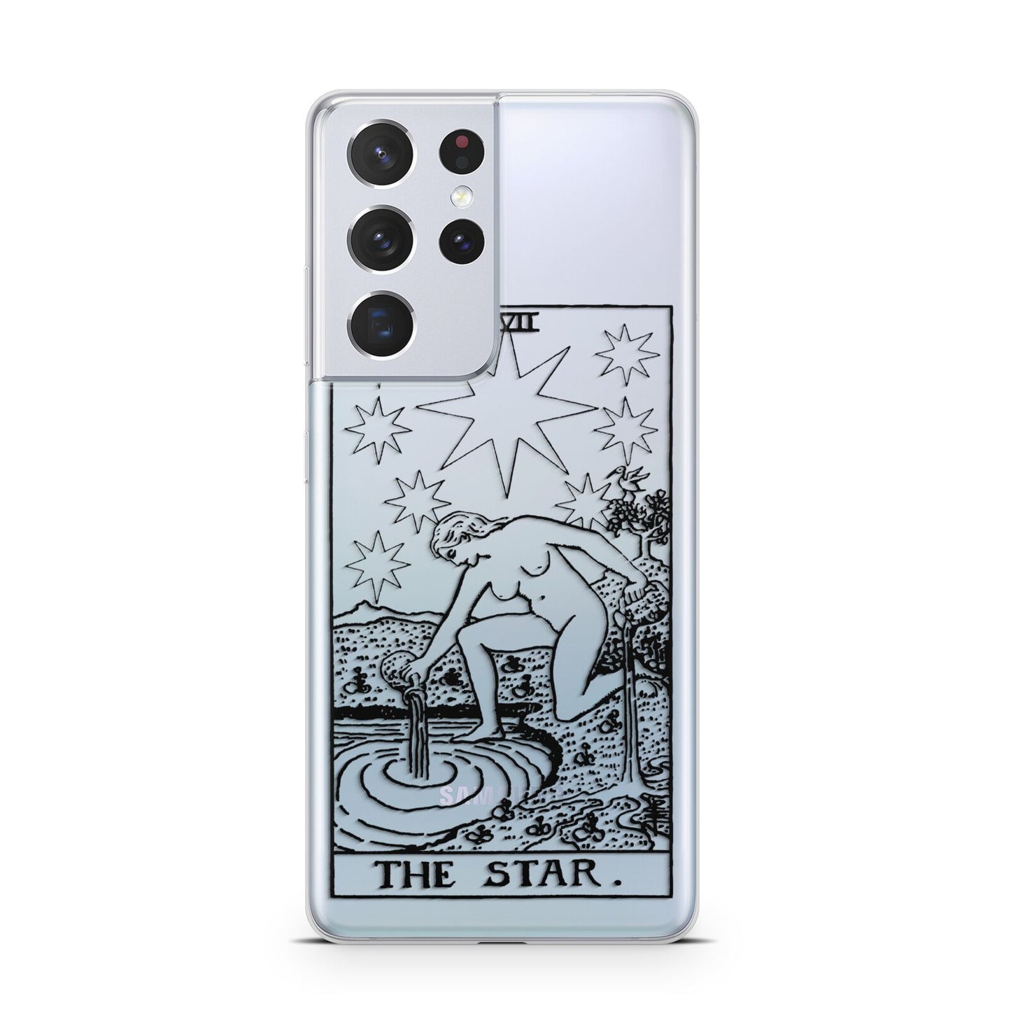 The Star Monochrome Tarot Card Samsung S21 Ultra Case