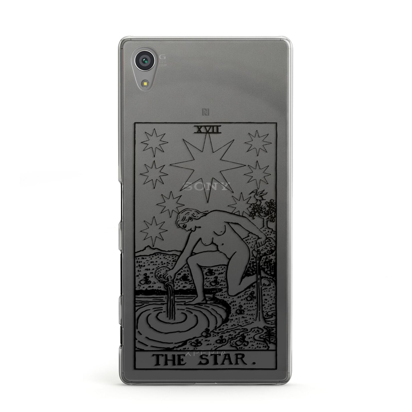 The Star Monochrome Tarot Card Sony Xperia Case