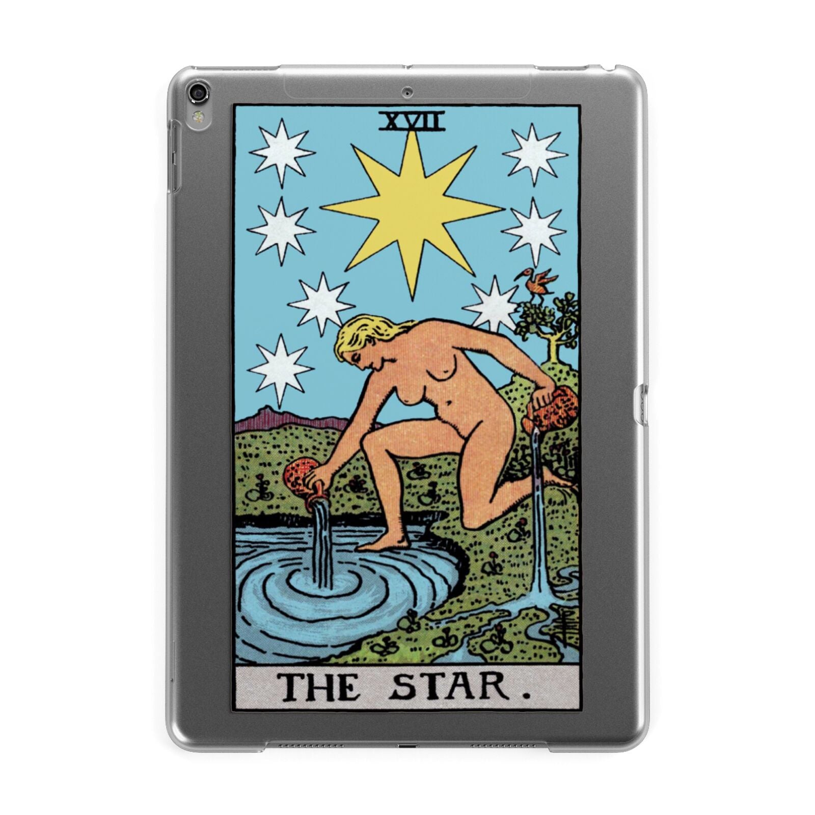 The Star Tarot Card Apple iPad Grey Case