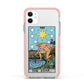 The Star Tarot Card Apple iPhone 11 in White with Pink Impact Case