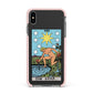 The Star Tarot Card Apple iPhone Xs Max Impact Case Pink Edge on Black Phone