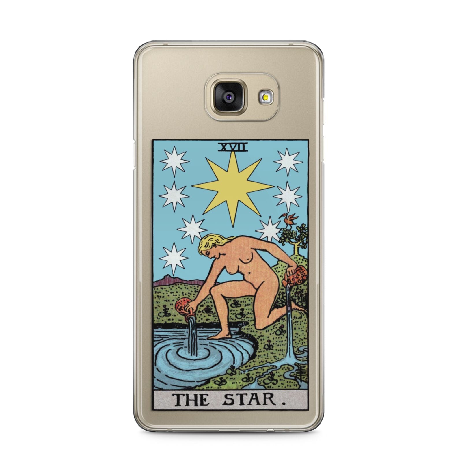 The Star Tarot Card Samsung Galaxy A5 2016 Case on gold phone