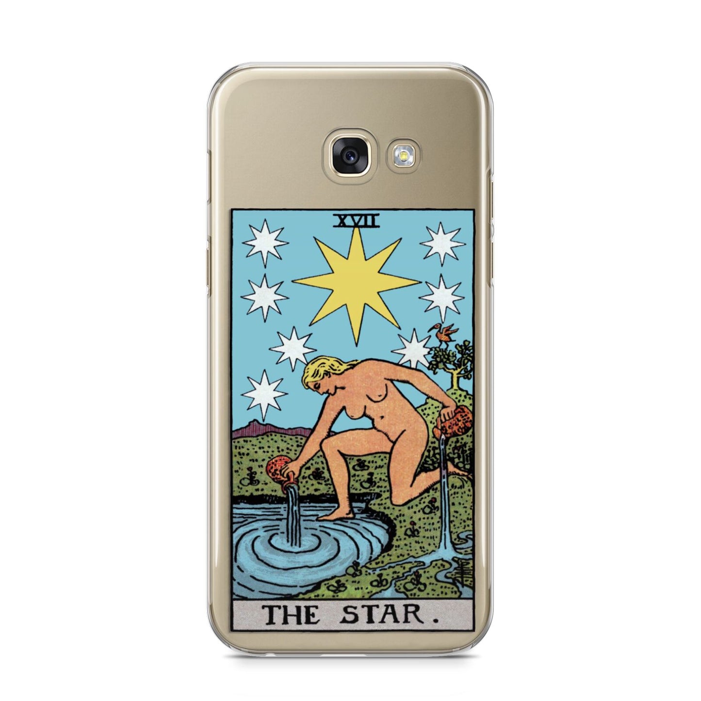 The Star Tarot Card Samsung Galaxy A5 2017 Case on gold phone