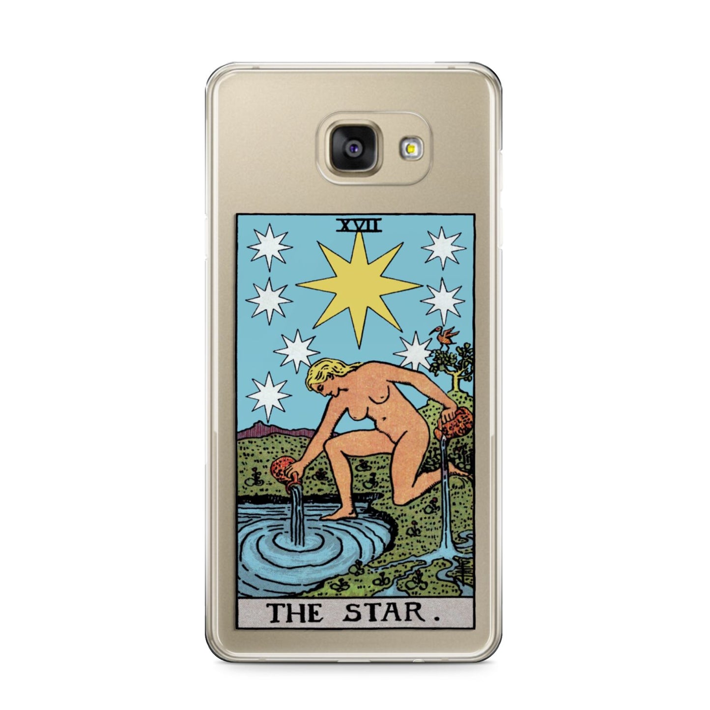 The Star Tarot Card Samsung Galaxy A9 2016 Case on gold phone