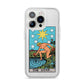 The Star Tarot Card iPhone 14 Pro Clear Tough Case Silver