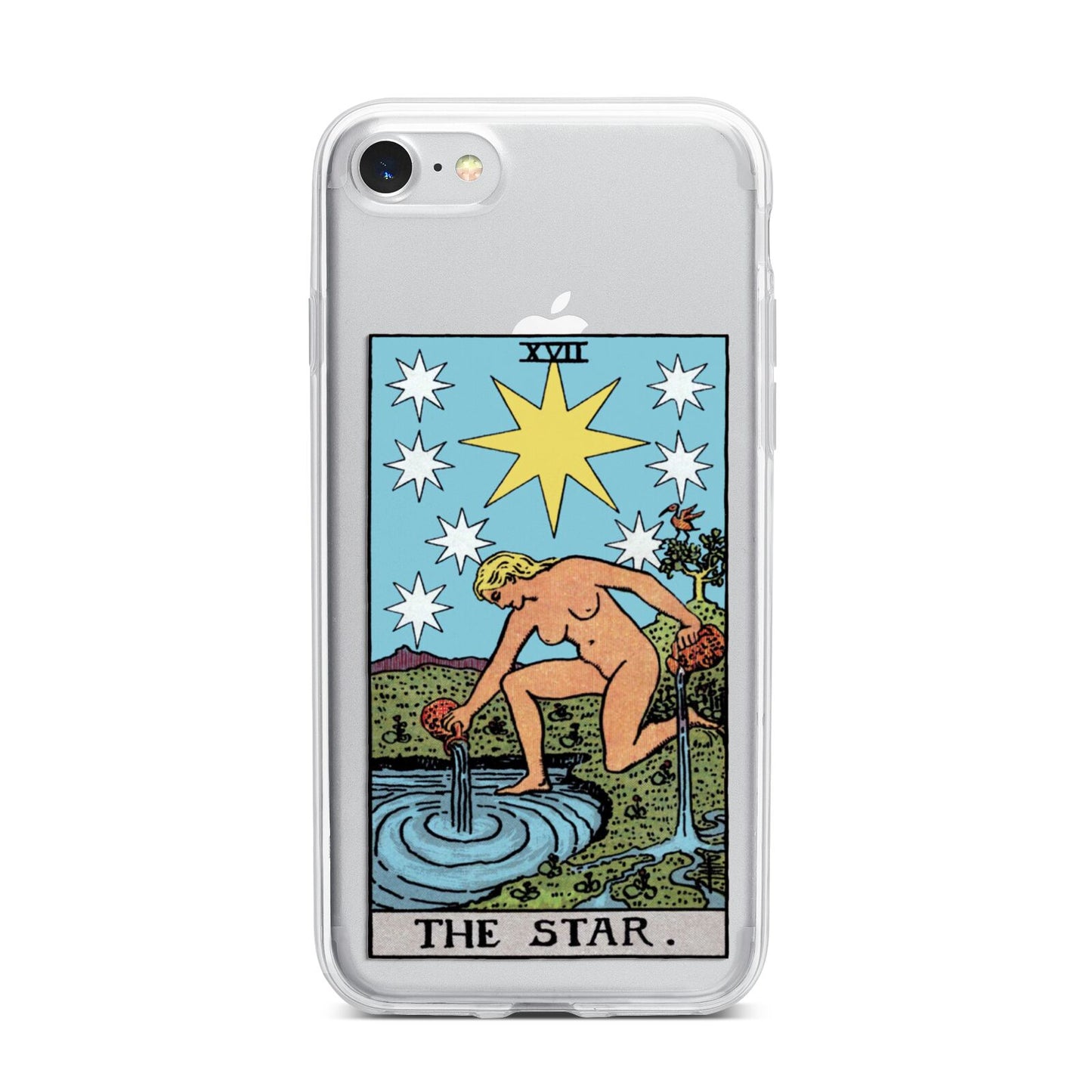 The Star Tarot Card iPhone 7 Bumper Case on Silver iPhone