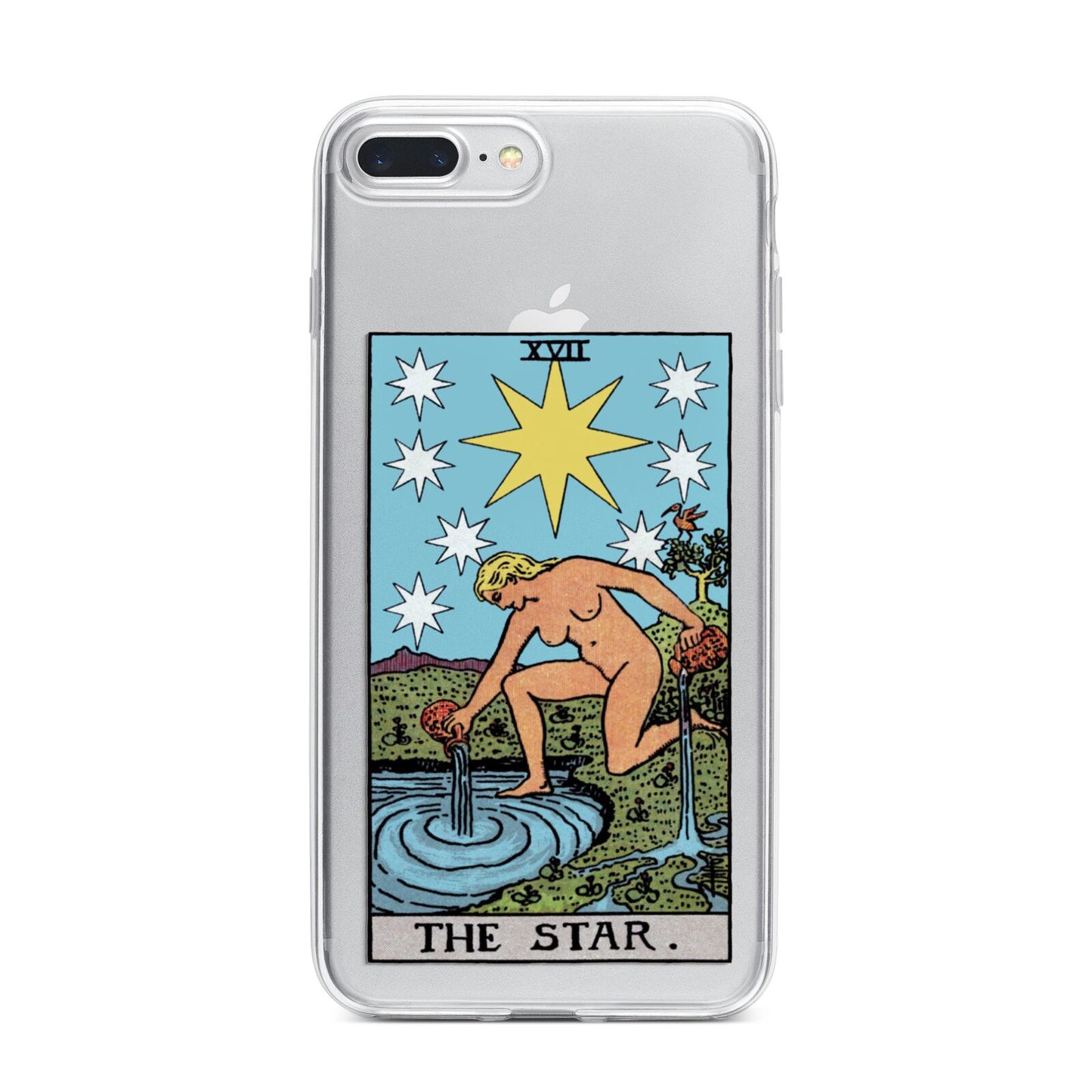 The Star Tarot Card iPhone 7 Plus Bumper Case on Silver iPhone