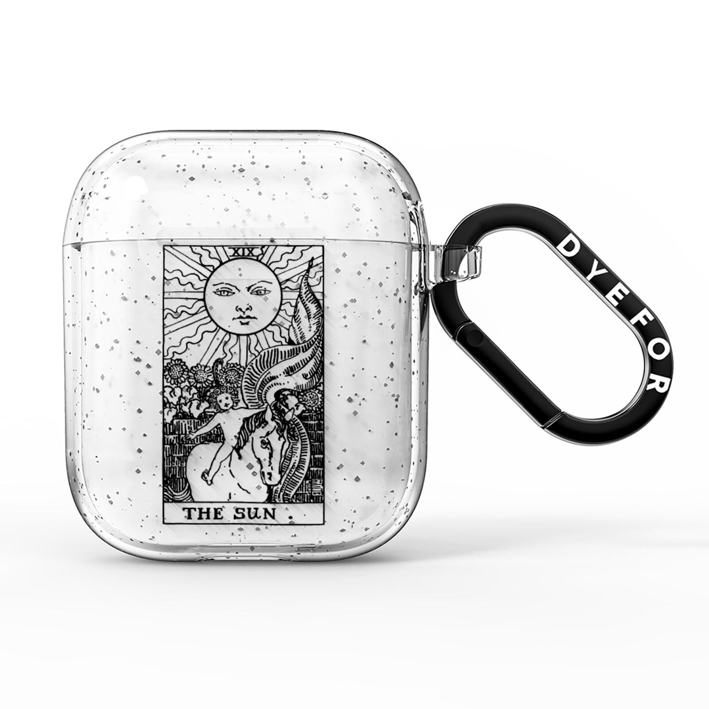 The Sun Monochrome AirPods Glitter Case