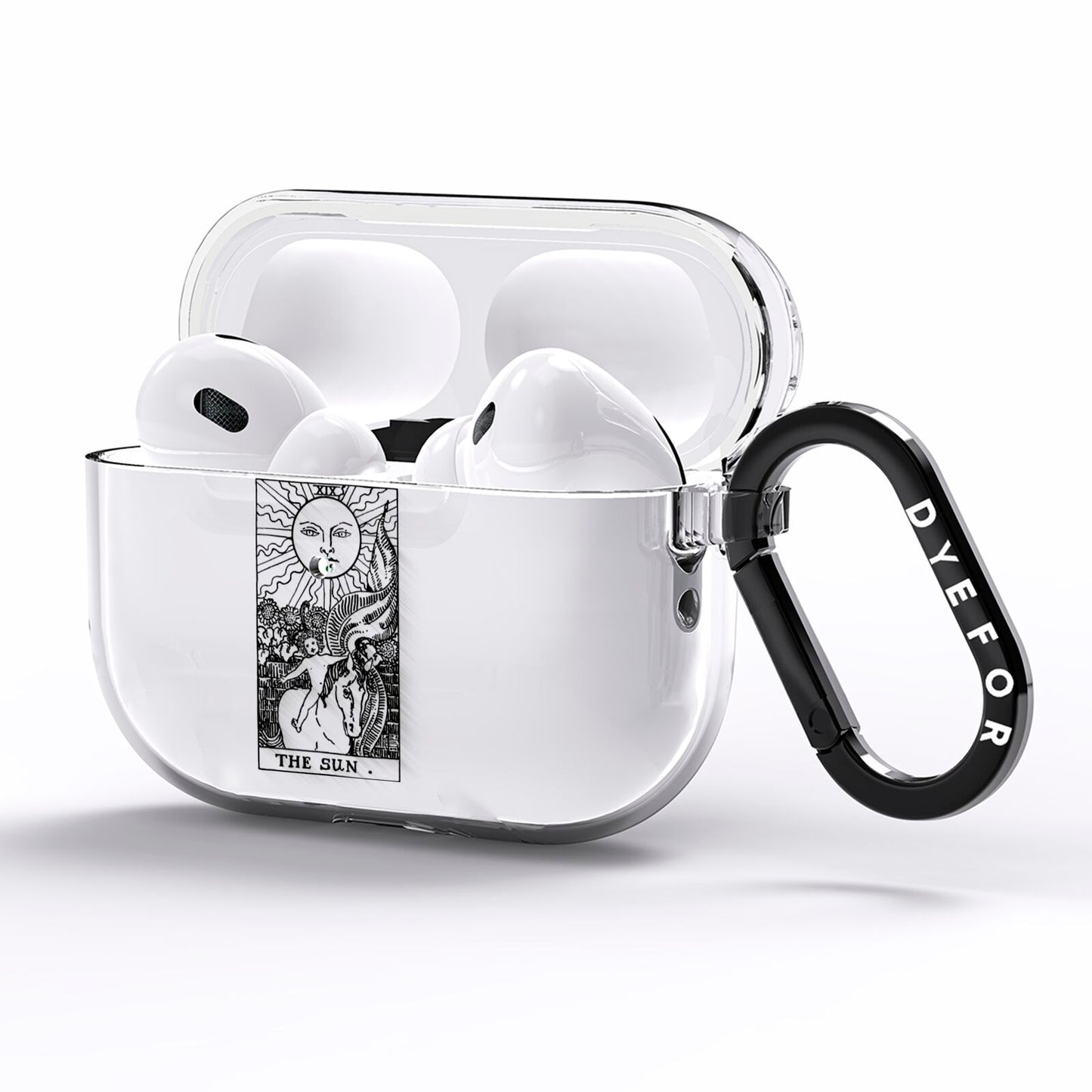 The Sun Monochrome AirPods Pro Clear Case Side Image