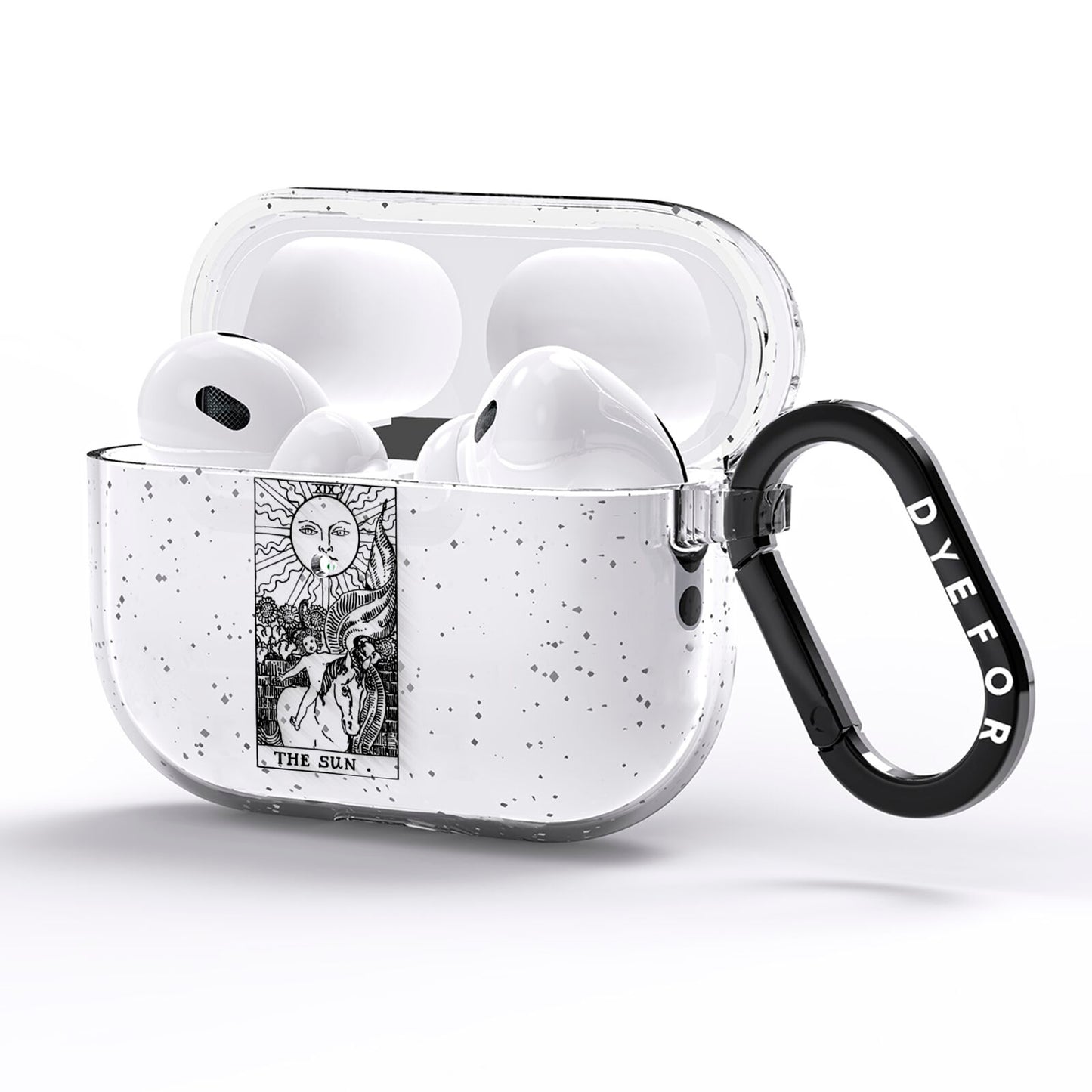 The Sun Monochrome AirPods Pro Glitter Case Side Image