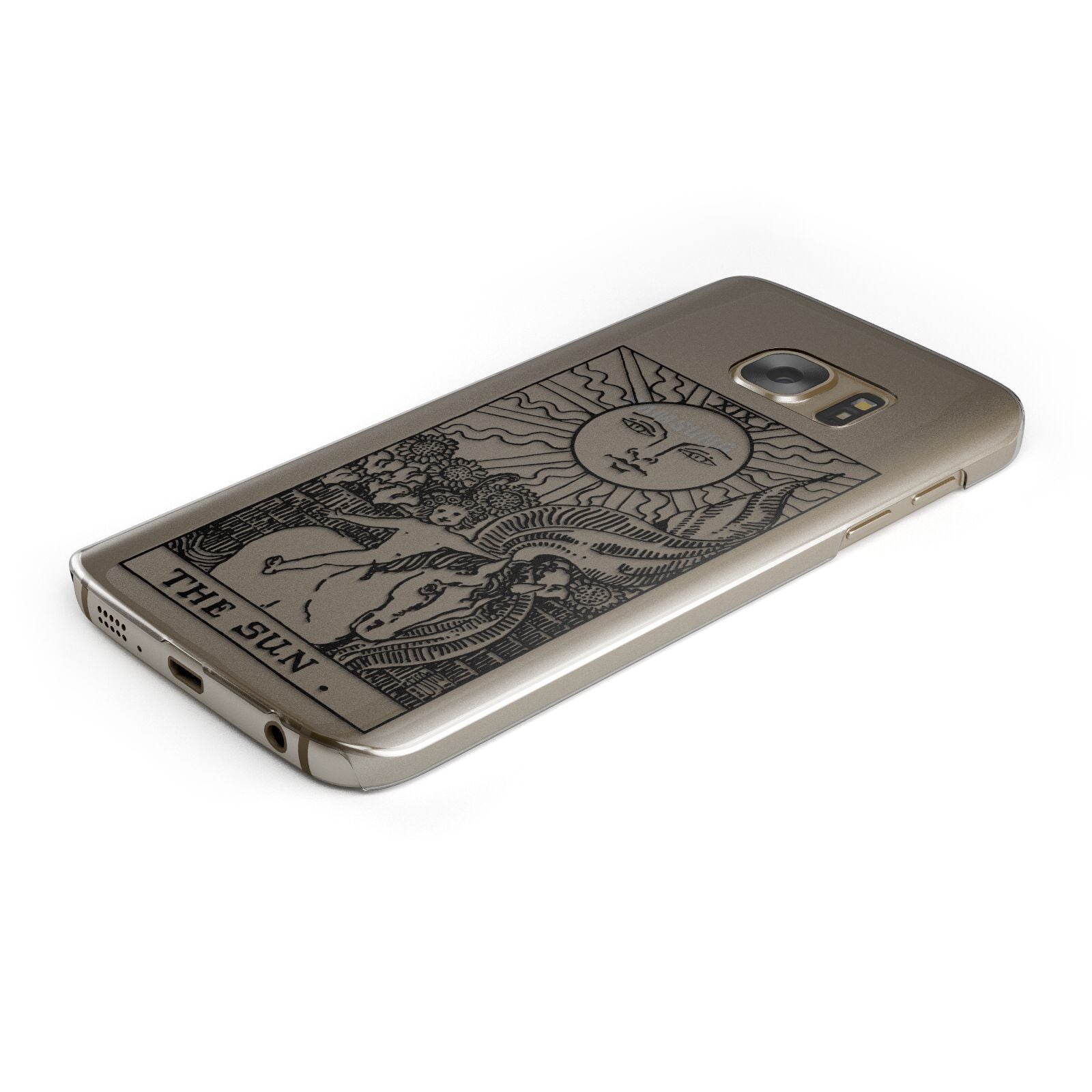 The Sun Monochrome Protective Samsung Galaxy Case Angled Image