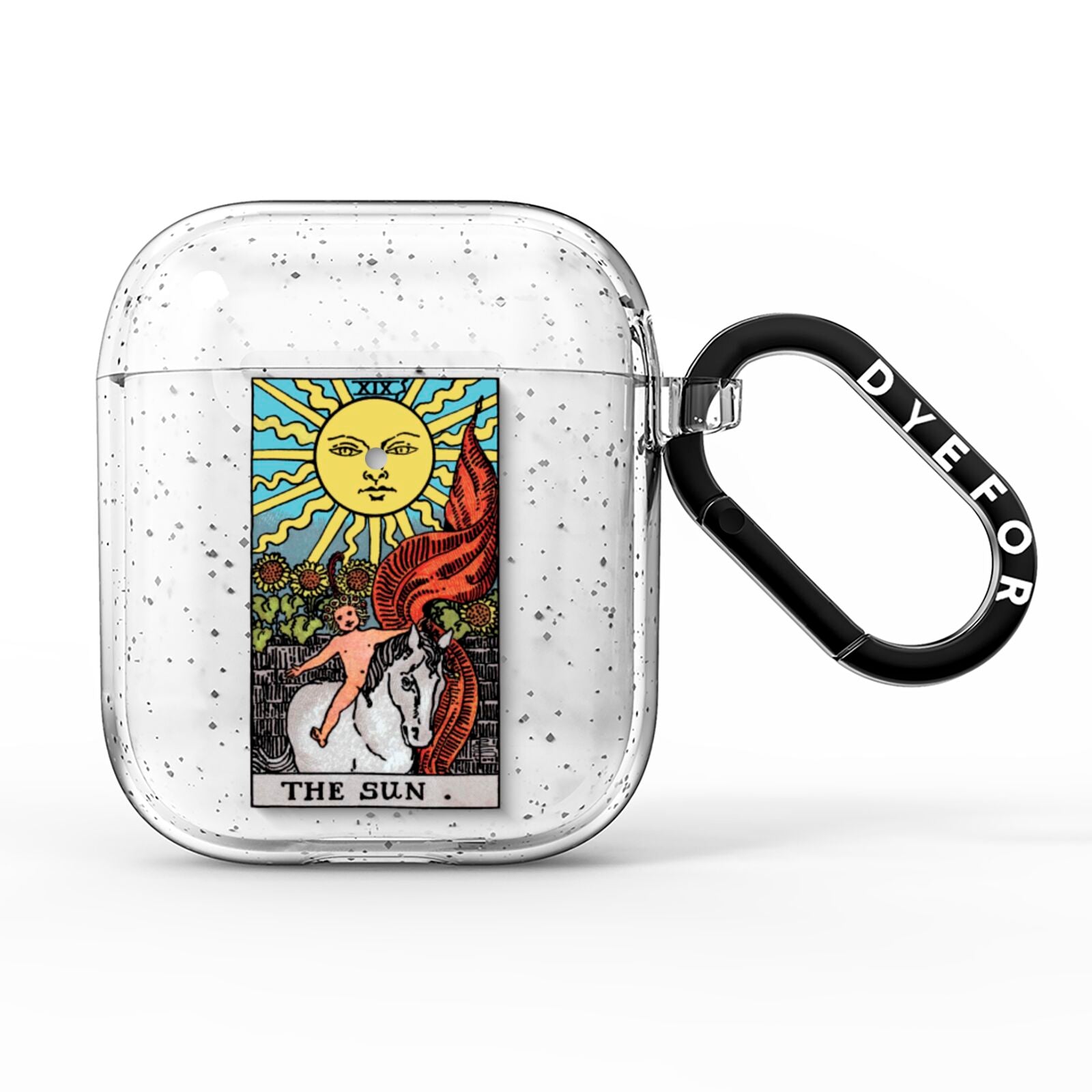 The Sun Tarot Card AirPods Glitter Case