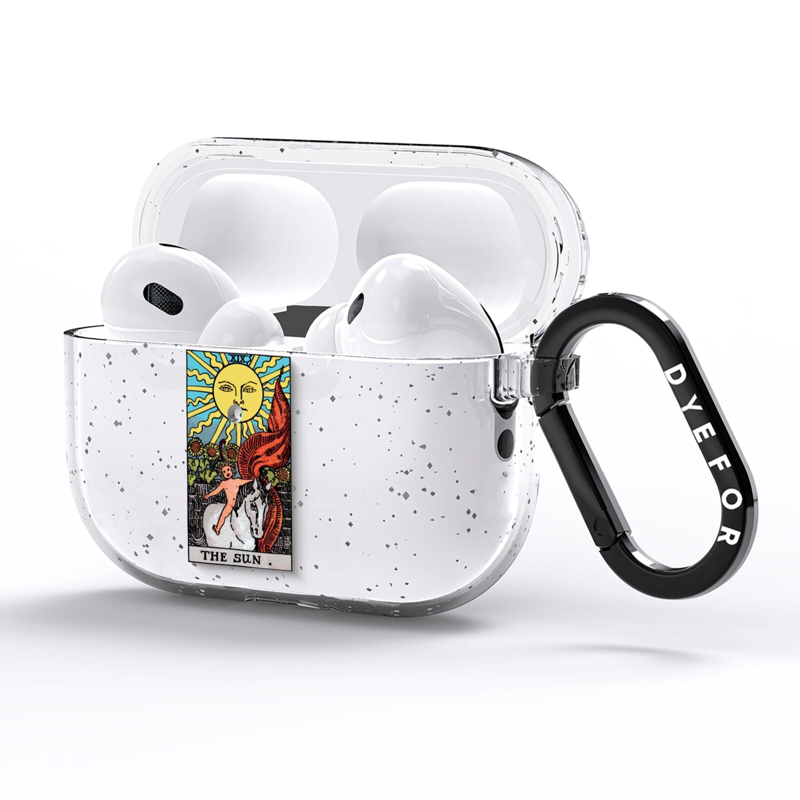 The Sun Tarot Card AirPods Pro Glitter Case Side Image