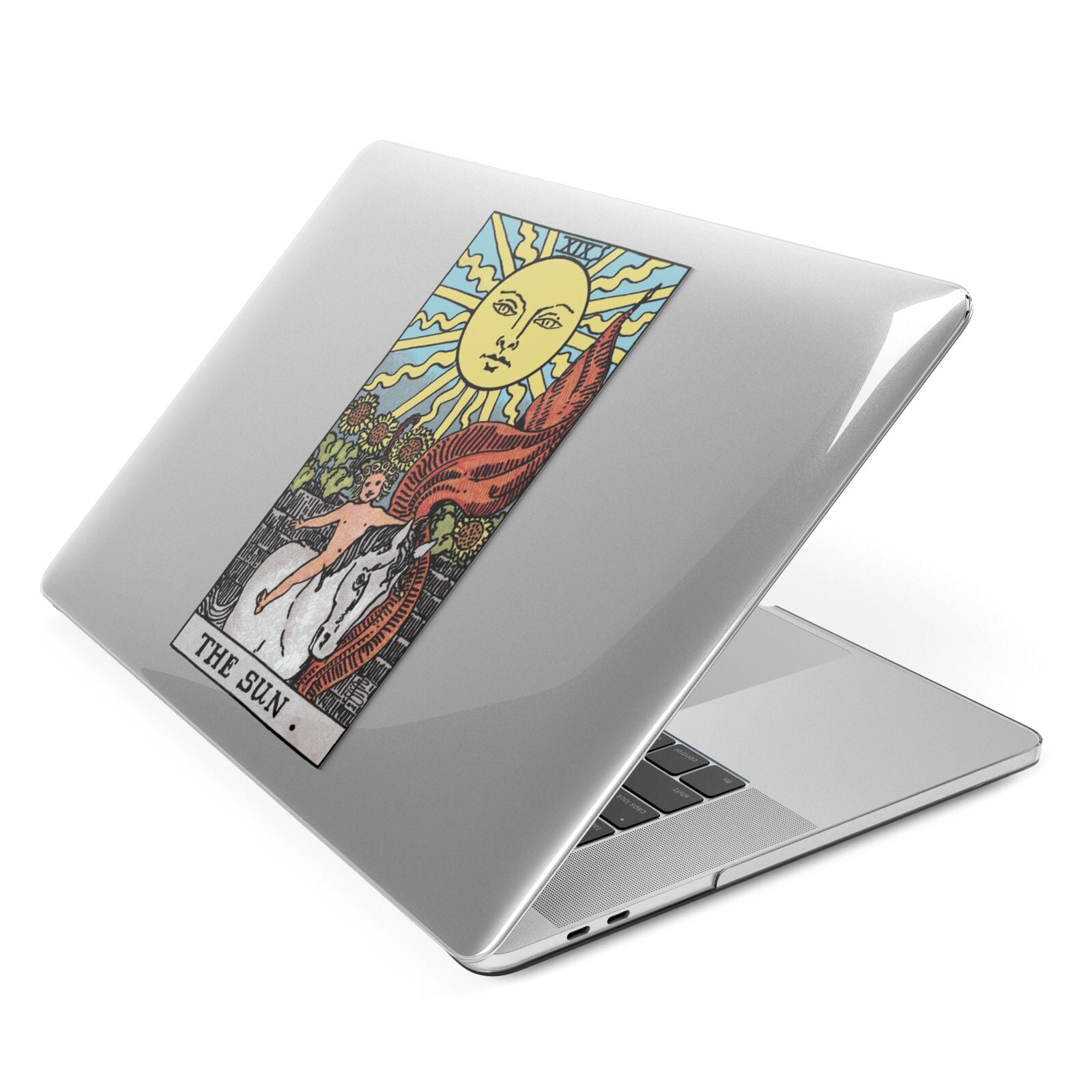 The Sun Tarot Card Apple MacBook Case Side View