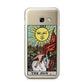 The Sun Tarot Card Samsung Galaxy A3 2017 Case on gold phone