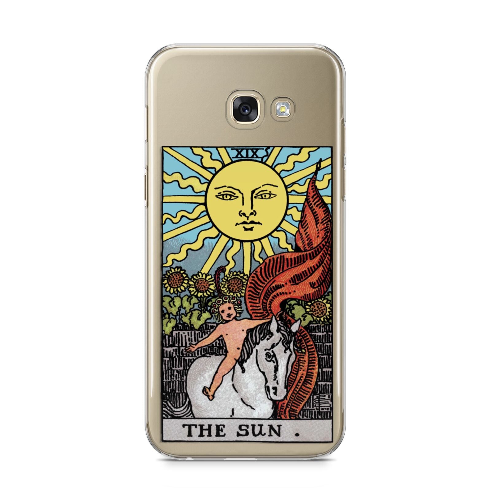 The Sun Tarot Card Samsung Galaxy A5 2017 Case on gold phone