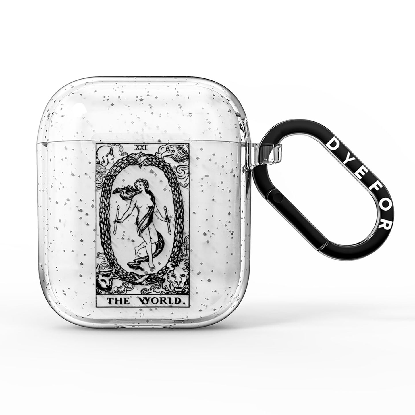 The World Monochrome AirPods Glitter Case