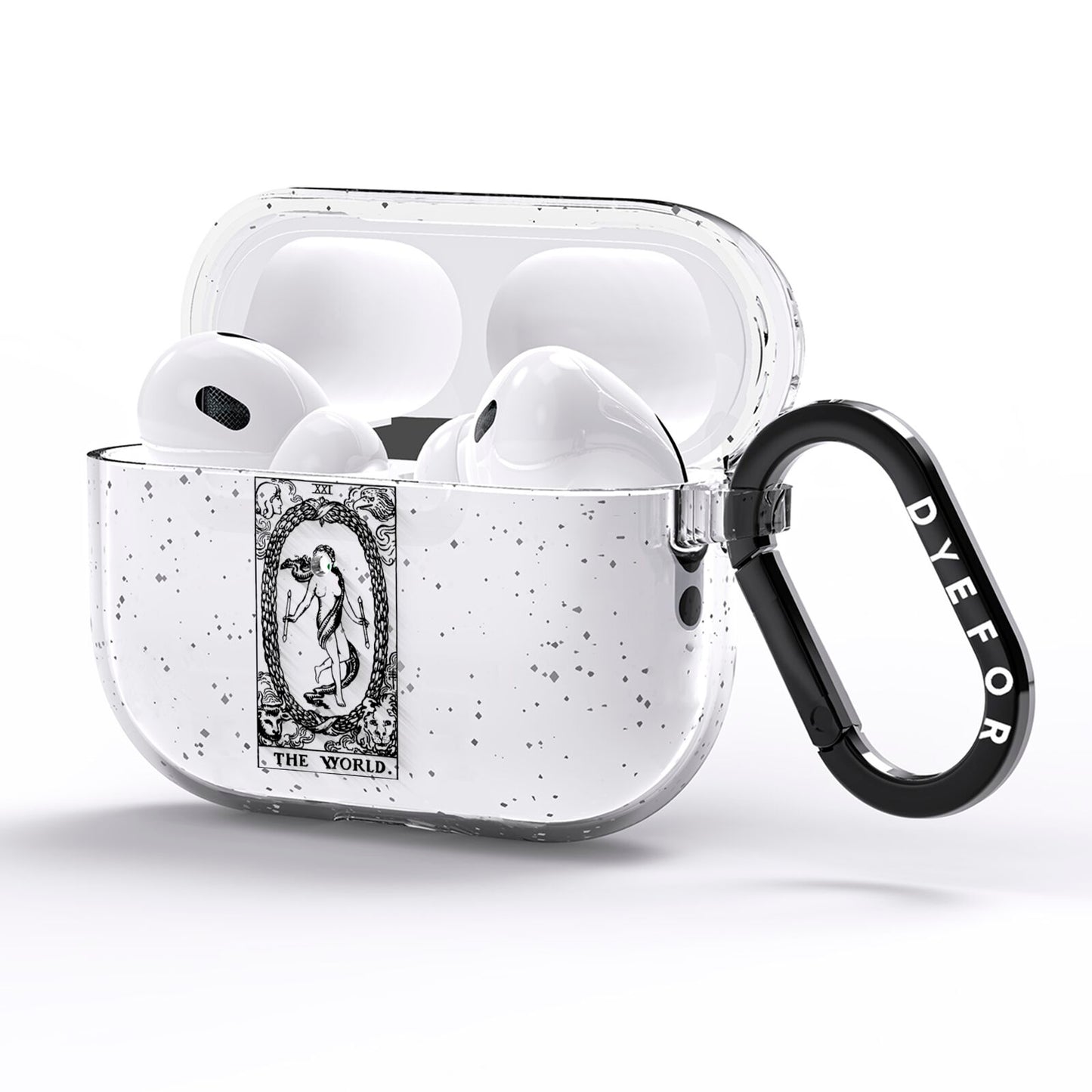 The World Monochrome AirPods Pro Glitter Case Side Image