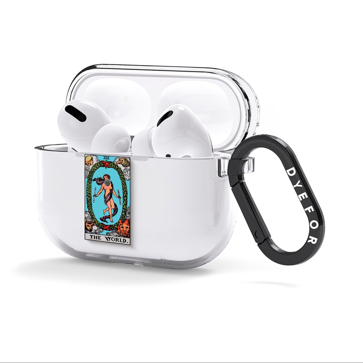 The World Tarot Card AirPods Clear Case 3rd Gen Side Image