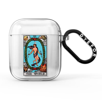 The World Tarot Card AirPods Clear Case