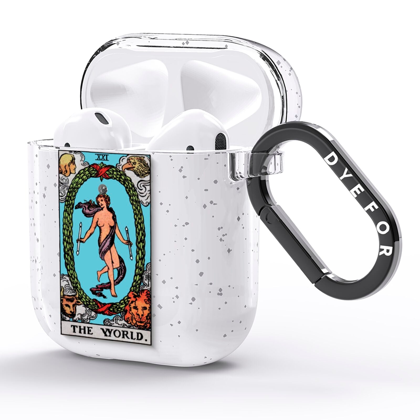 The World Tarot Card AirPods Glitter Case Side Image